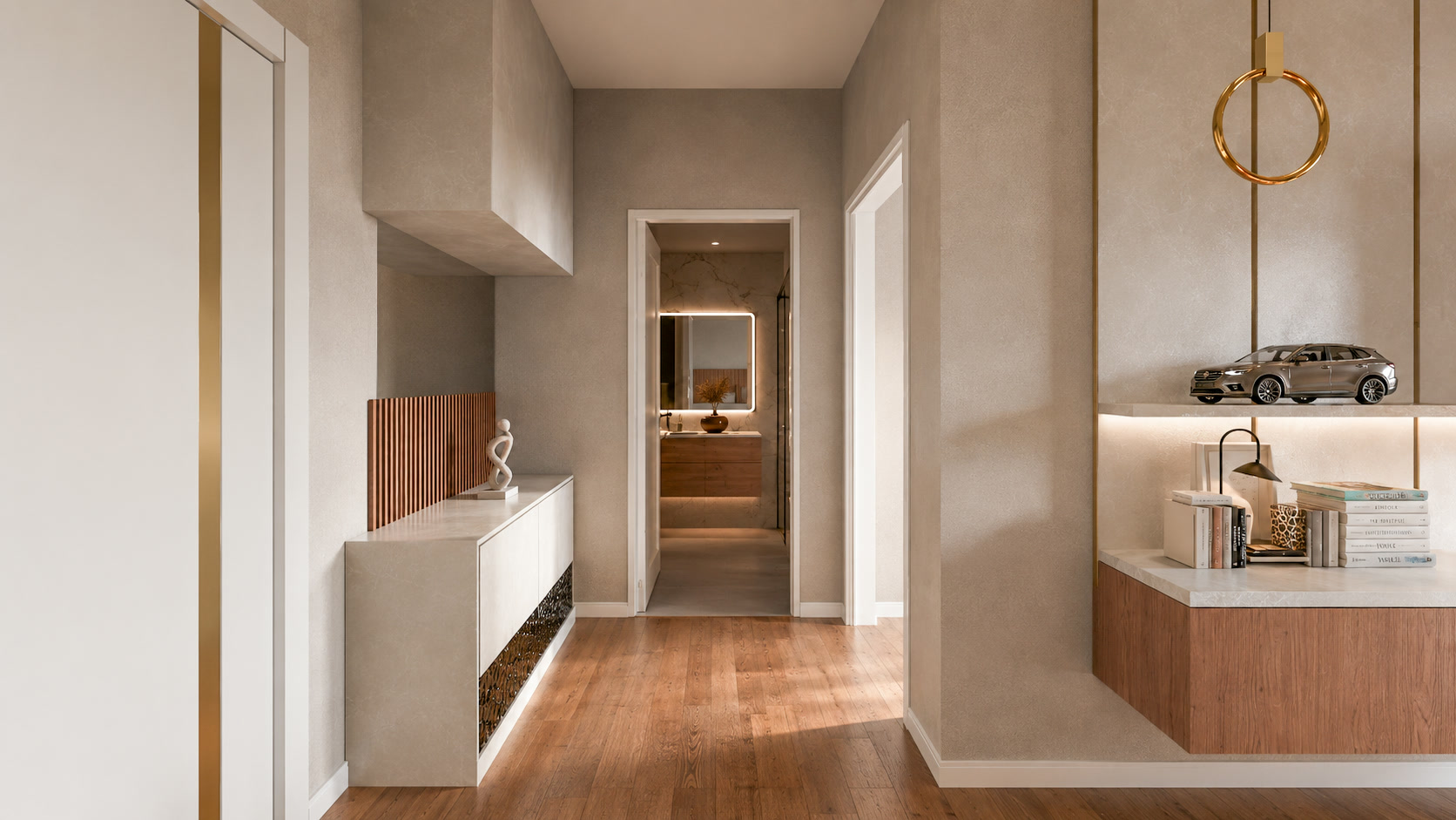 Apartament A1 The Icon Mamaia Nord, living cu zona de relaxare pentru apartament de vacanta sau investitie