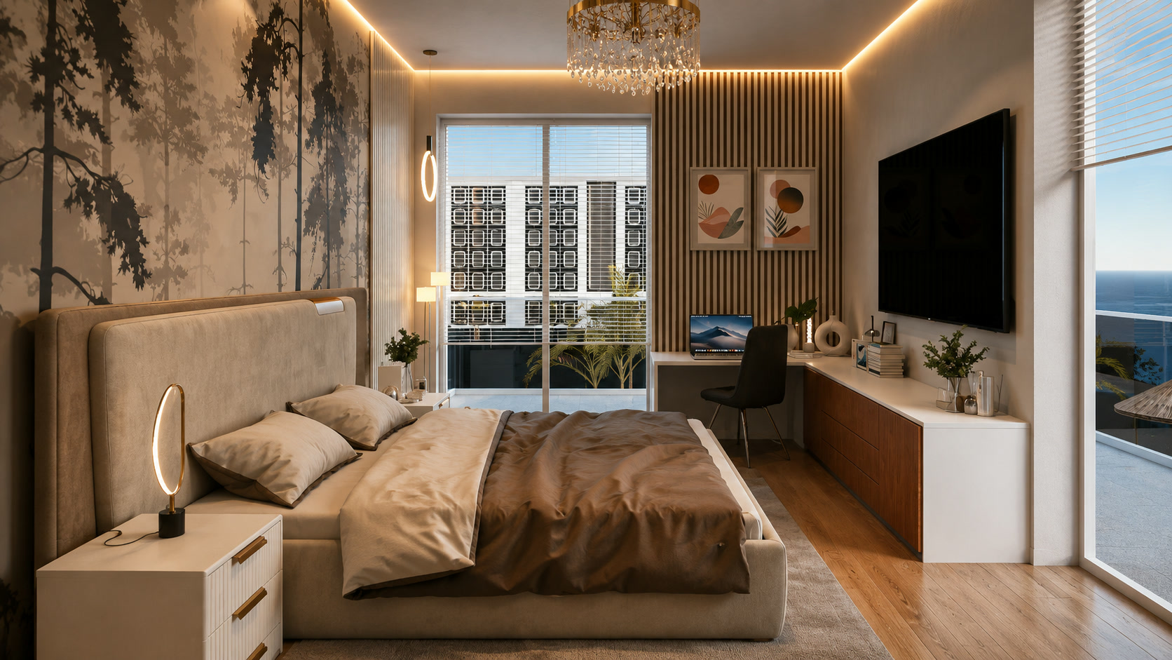 Apartament A3 - dormitor matrimonial 2 The Icon Mamaia Nord