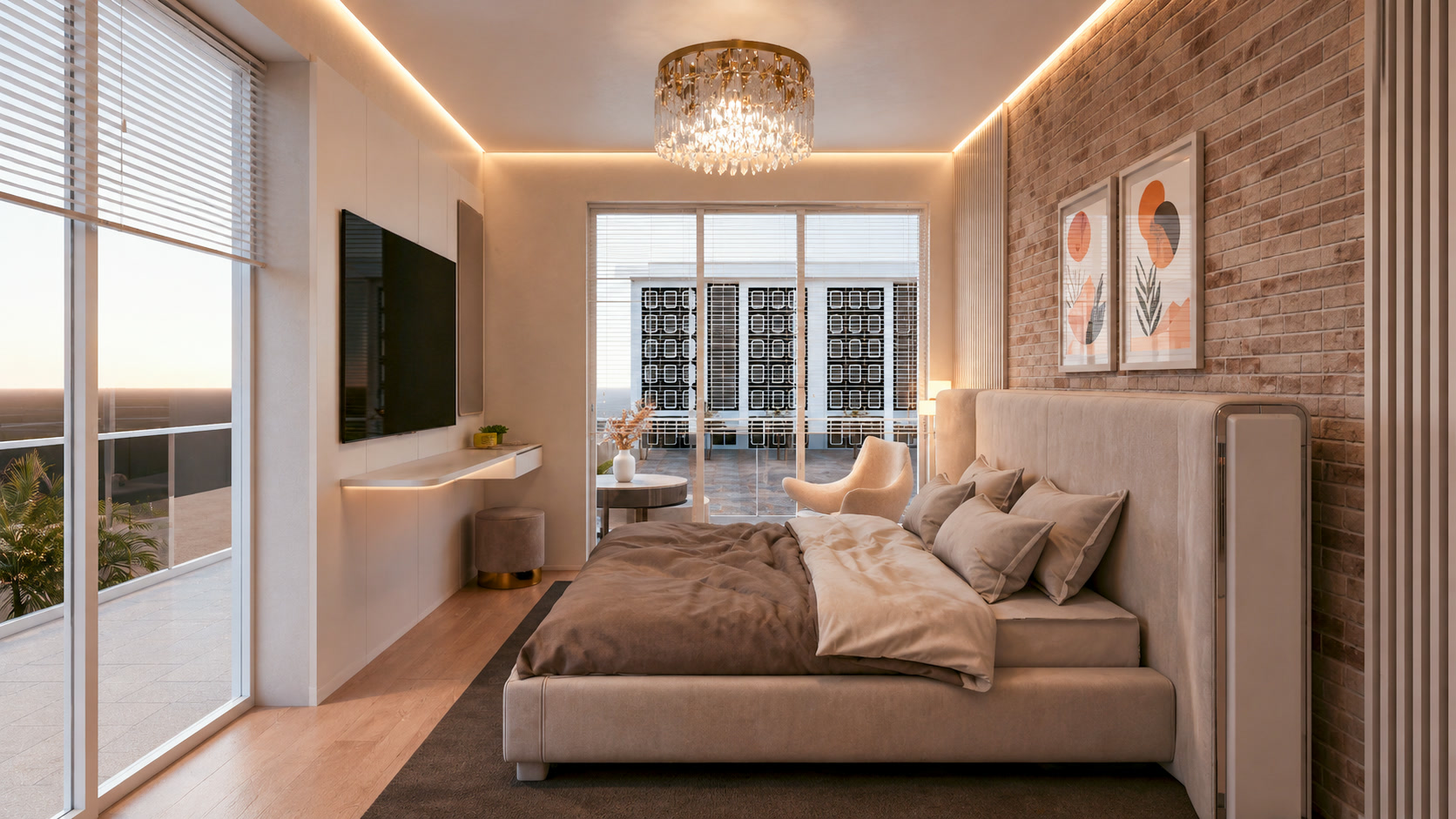 Apartament A3 - dormitor matrimonial 3 The Icon Mamaia Nord