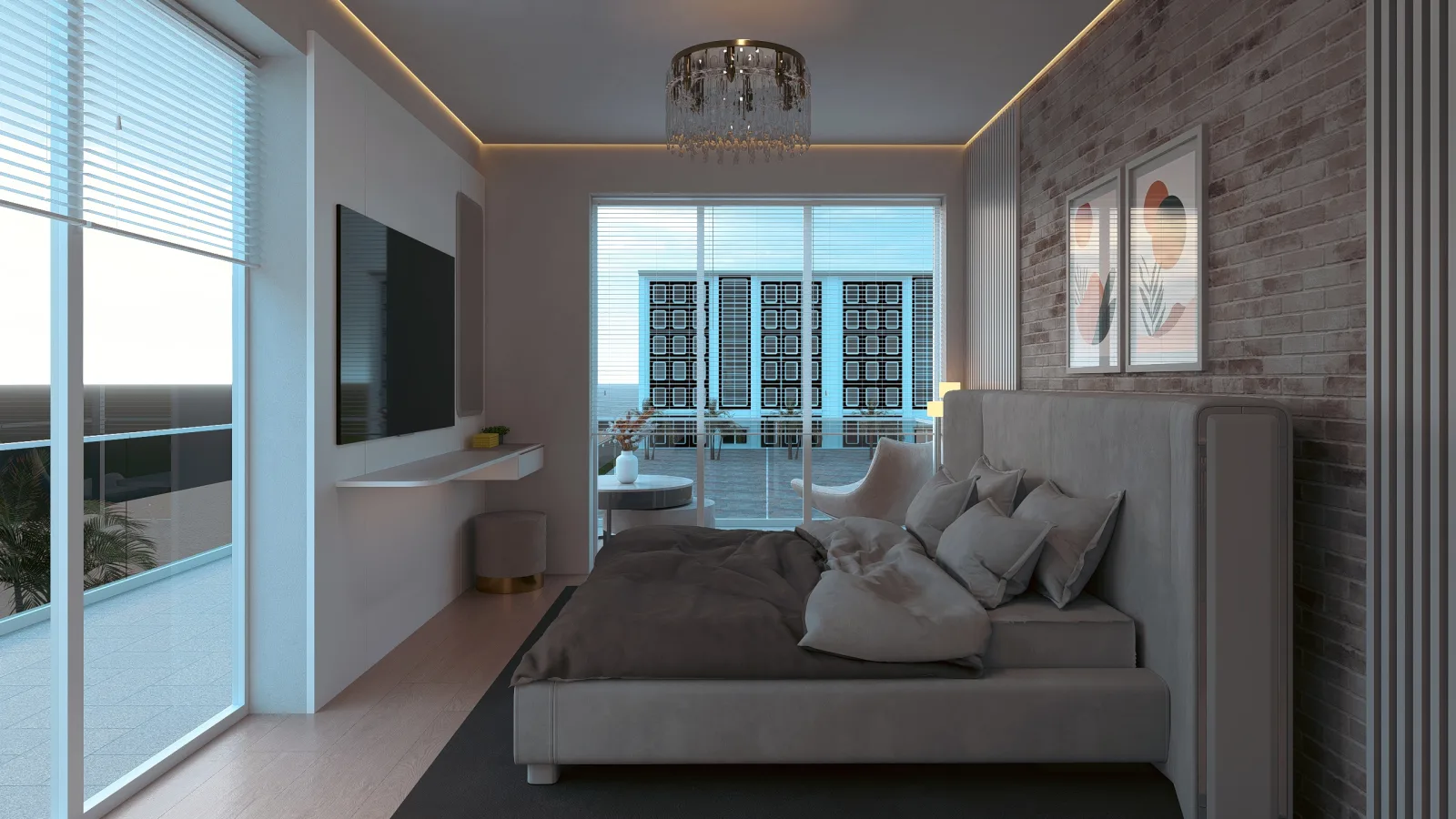 Apartament A3 The Icon Mamaia Nord, living cu zona de relaxare pentru apartament de vacanta sau investitie