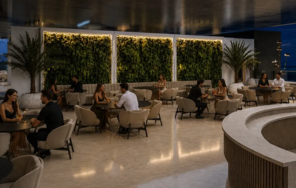Terasă panoramică Skybar The Icon