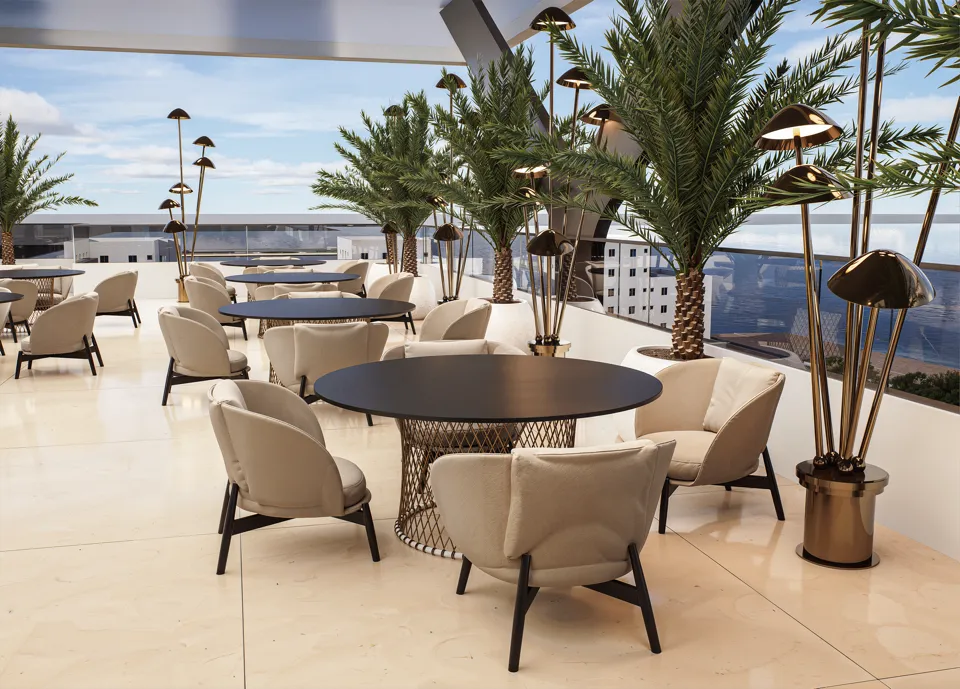 Atmosferă exclusivistă Skybar The Icon