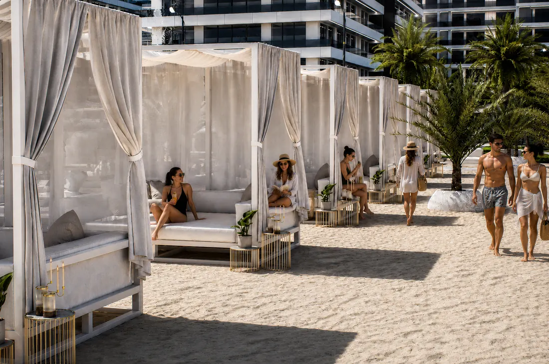 The Icon Mamaia Nord, plaja privata si zona ICON BEACH, randare exterioara Unreal Engine 40