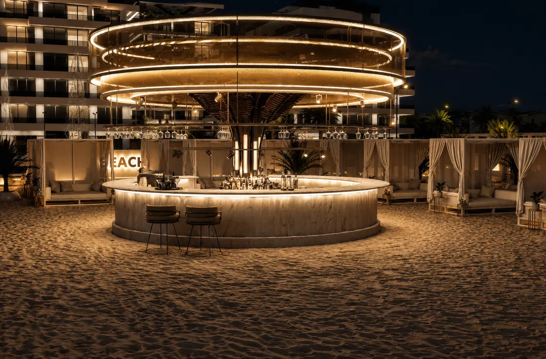The Icon Mamaia Nord, plaja privata si zona ICON BEACH, randare exterioara Unreal Engine 15