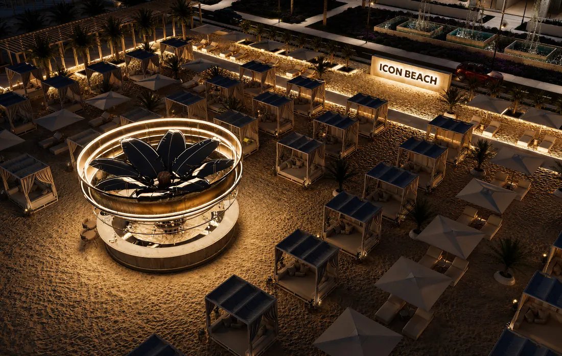 The Icon Mamaia Nord, plaja privata si zona ICON BEACH, randare exterioara Unreal Engine 21