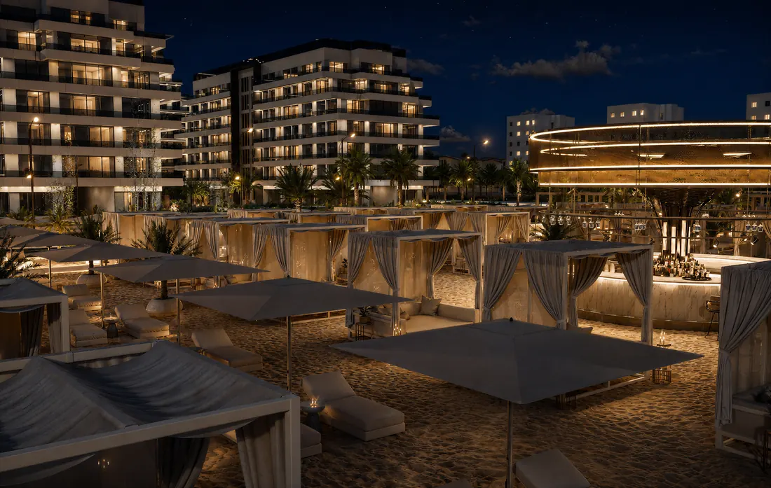 The Icon Mamaia Nord, plaja privata si zona ICON BEACH, randare exterioara Unreal Engine 32