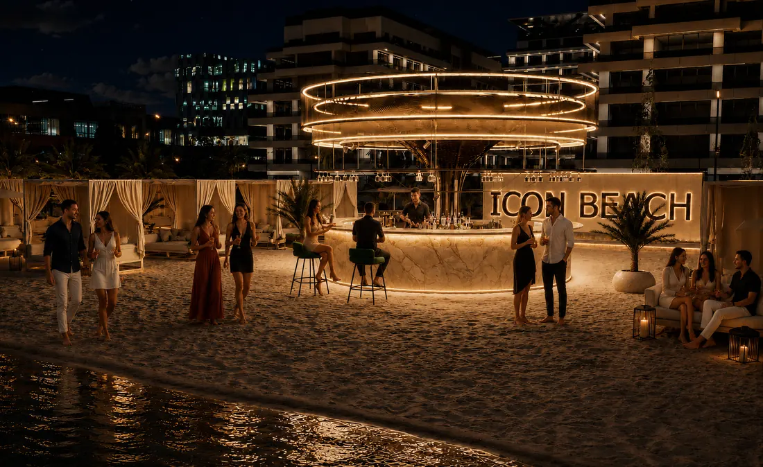 The Icon Mamaia Nord, plaja privata si zona ICON BEACH, randare exterioara Unreal Engine 36