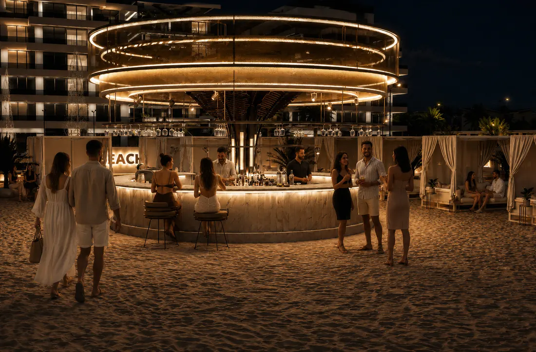 The Icon Mamaia Nord, plaja privata si zona ICON BEACH, randare exterioara Unreal Engine 38