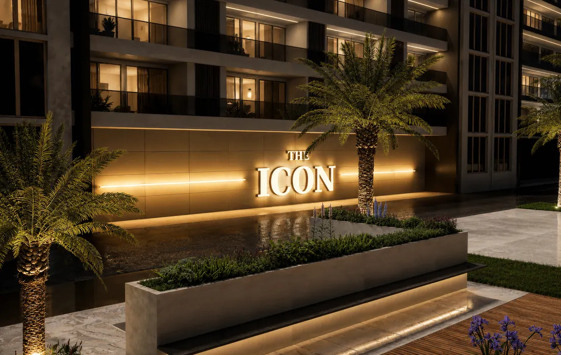 The Icon Mamaia Nord, fatada si semnalistica THE ICON, randare exterioara Unreal Engine 26