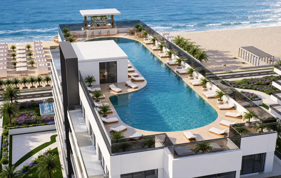 The Icon Mamaia Nord, complex rezidential de lux pe malul marii, randare zi perspectiva 37